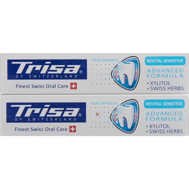 TRISA Zahnpasta Revital Sensitive DUO 2 x 75 ml