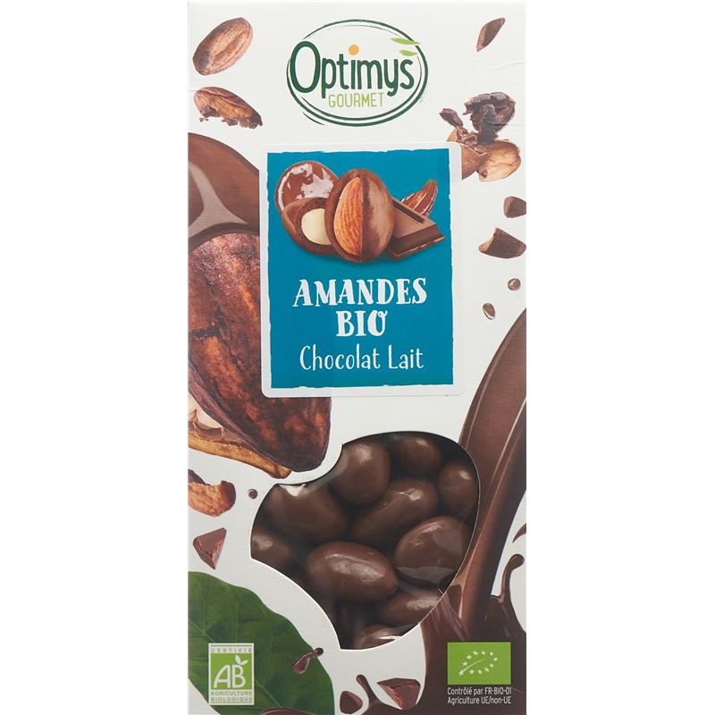 OPTIMYS Genuss Mandeln Milchschokolade Bio 150 g