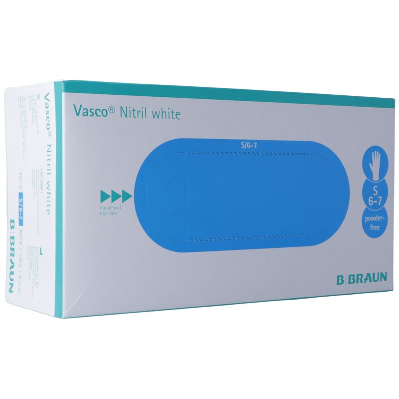 VASCO Nitril Handschuhe S white 150 Stk
