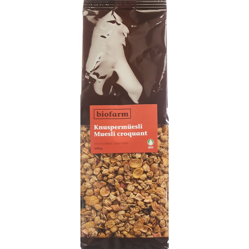 BIOFARM Früchte Knusper Müesli Knospe Btl 500 g