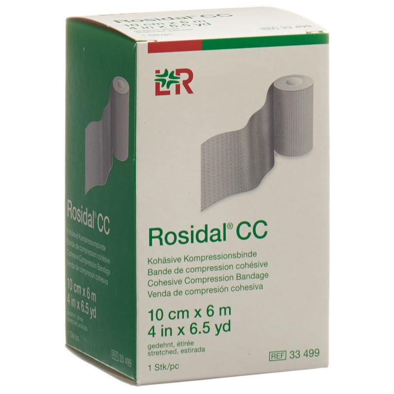 ROSIDAL CC kohäs Kompressionsbinde Kurzzug 10cmx6m
