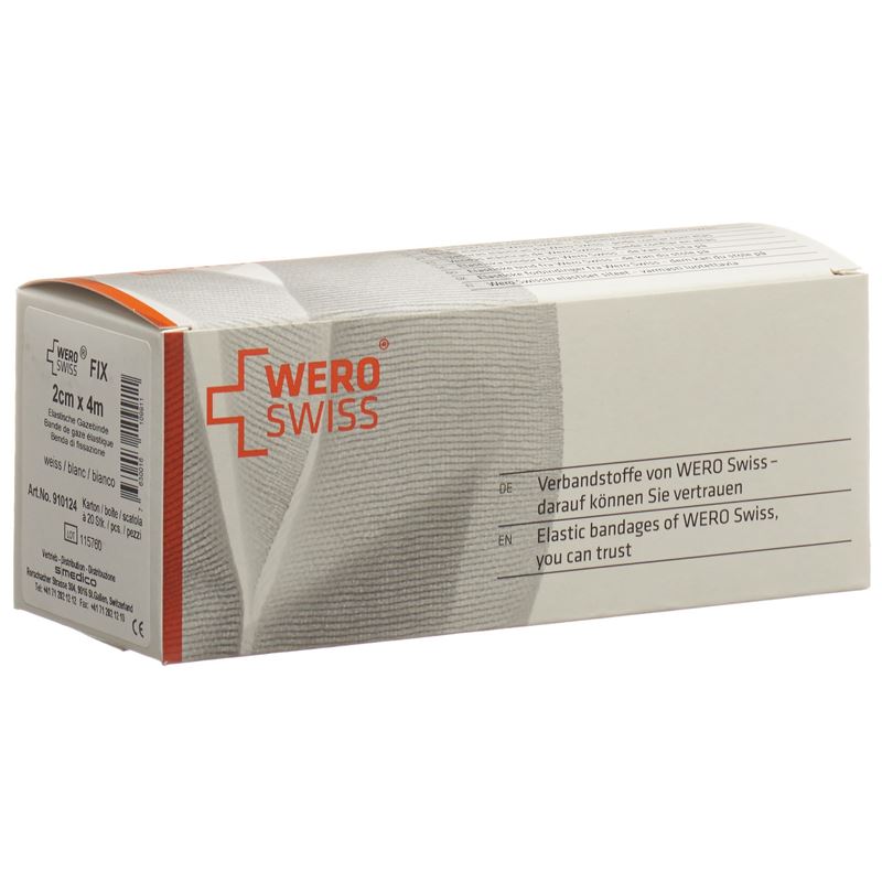 WERO SWISS Fix El Gazebinde 4mx2cm weiss 20 Stk