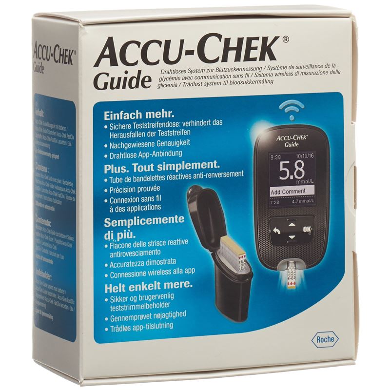 ACCU-CHEK GUIDE Set mmol/l inkl 1x10 Tests