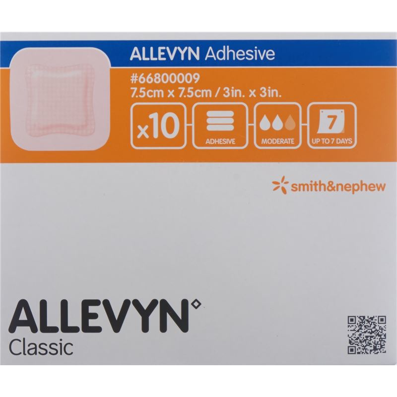 ALLEVYN ADHESIVE Wundverband 7.5x7.5cm 10 Stk