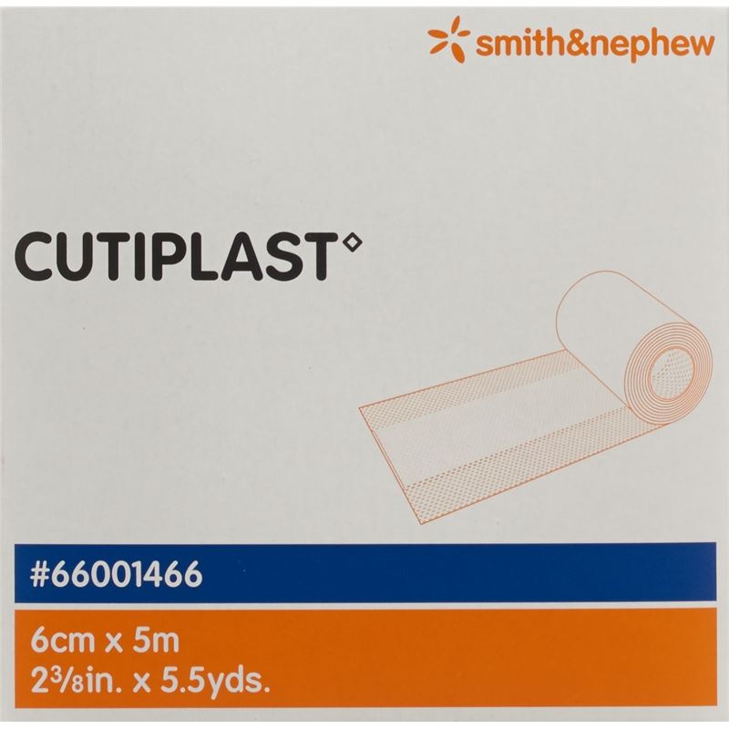 CUTIPLAST METERWARE Vliesstoffverband 6cmx5m weiss