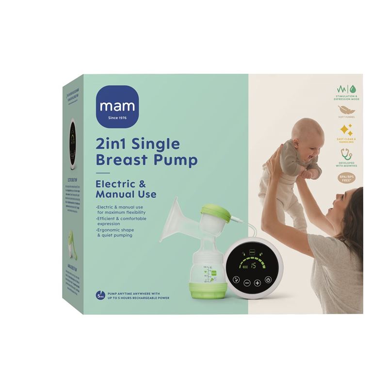 MAM 2in1 Milchpumpe elektrisch und manuell