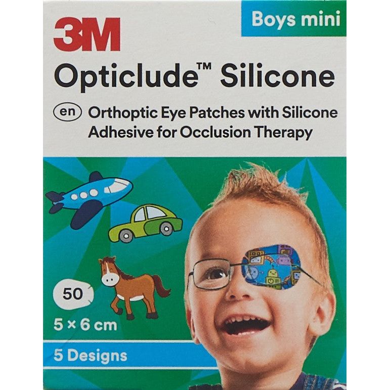 3M OPTICLUDE Sil Augenv 5x6cm Mini Boys (n) 50 Stk