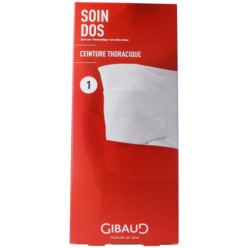 GIBAUD Rippengurt Herren Gr1 70-100cm weiss