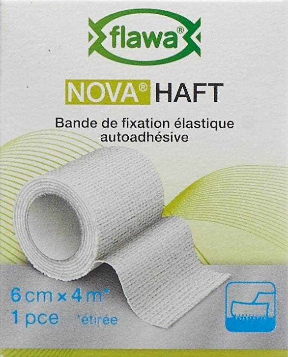 FLAWA NOVA Haft kohäsive Gazebinde 6cmx4m