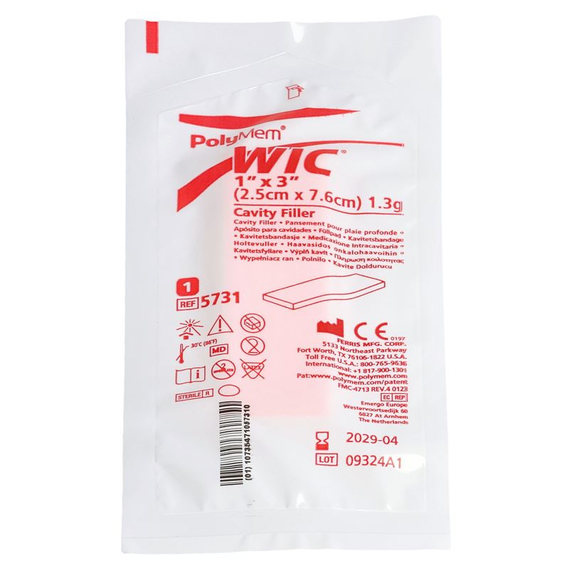 POLYMEM WIC Wundfüller 2.5x7.6cm steril 14 Stk