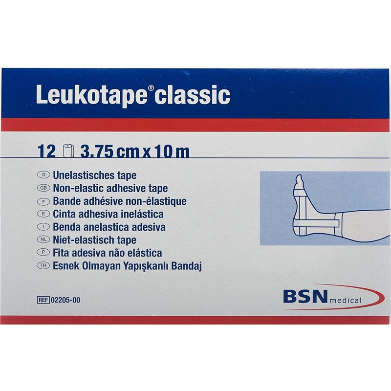 LEUKOTAPE classic economy 10mx3.75cm weiss 12 Stk