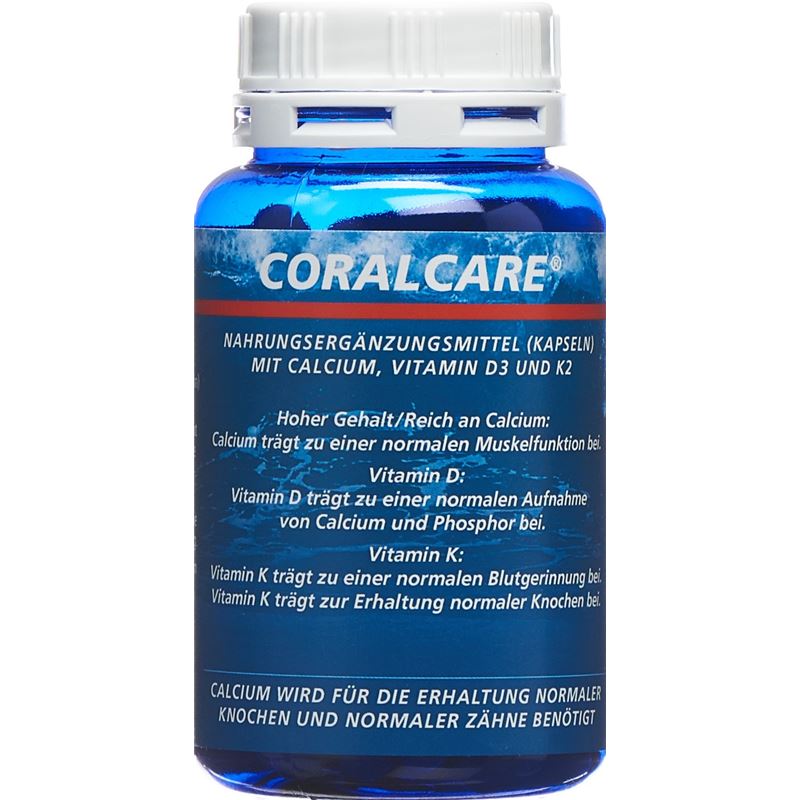 CORALCARE Calcium Kaps 750 mg VitD3 + K2 120 Stk