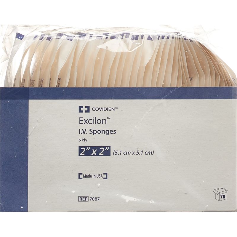 EXCILON Schlitzkompresse 5x5cm ster 35 x 2 Stk