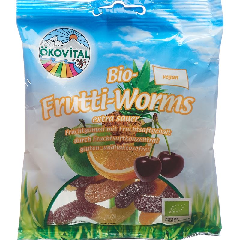 ÖKOVITAL Frutti-Worms ohne Gelatine 100 g