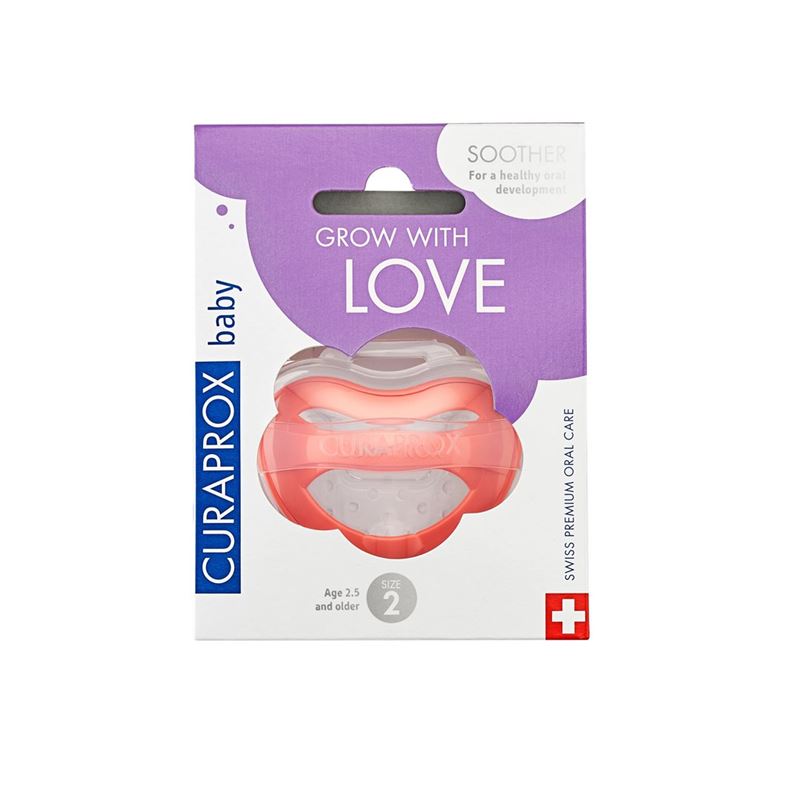CURAPROX baby Schnuller Gr2 coral single