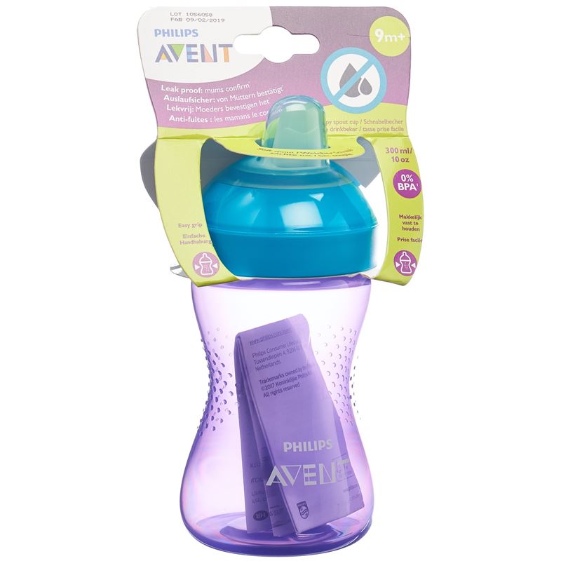 AVENT PHILIPS Schnabelbecher weich lila/türkis