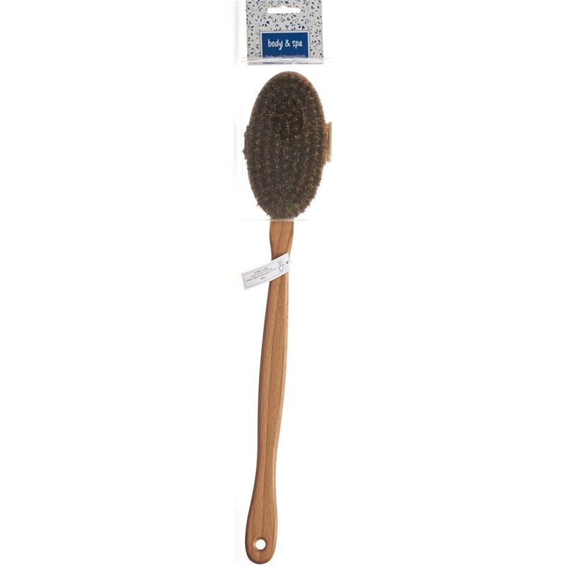 HERBA Bade- Massagebürste Rosshaar/Pflanzenfas FSC