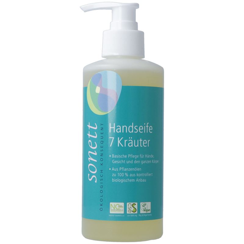SONETT Handseife 7 Kräuter Pumpspender 300 ml