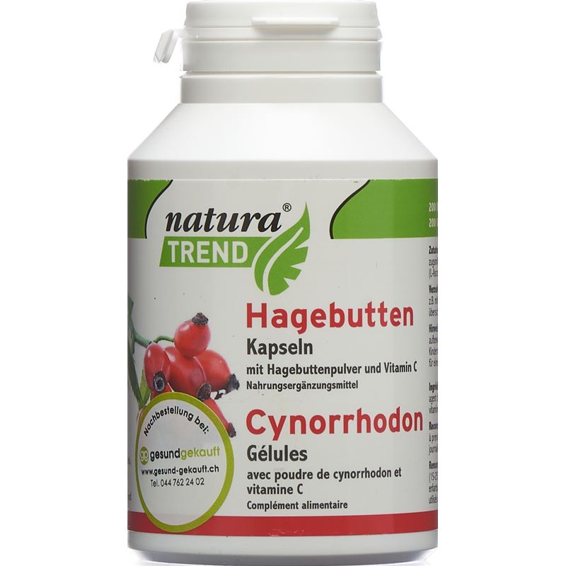 NATURATREND Hagebutten Kaps Ds 200 Stk