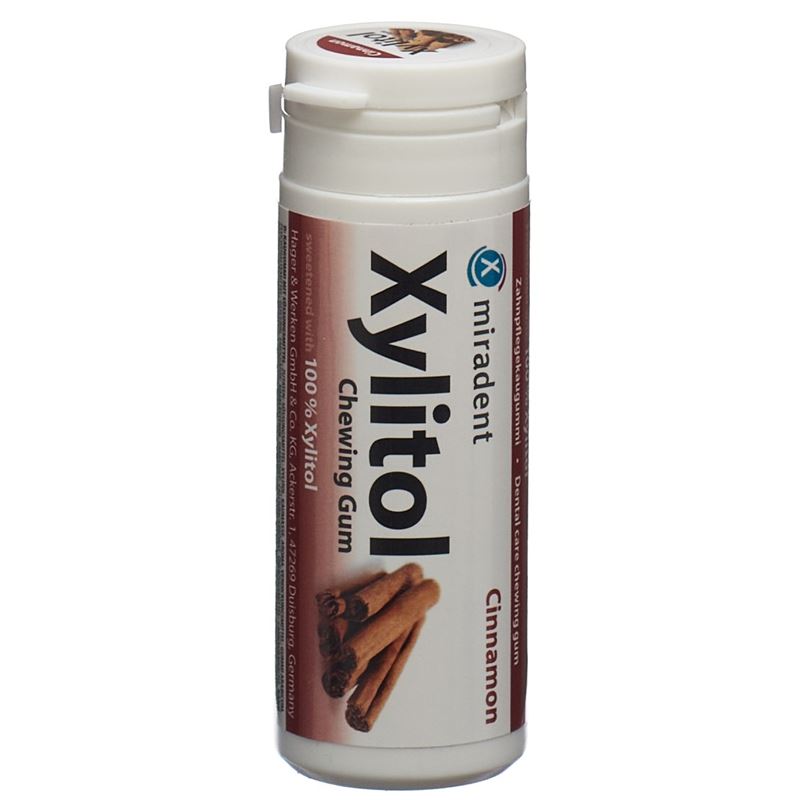 MIRADENT Xylitol Kaugummi Zimt 30 Stk