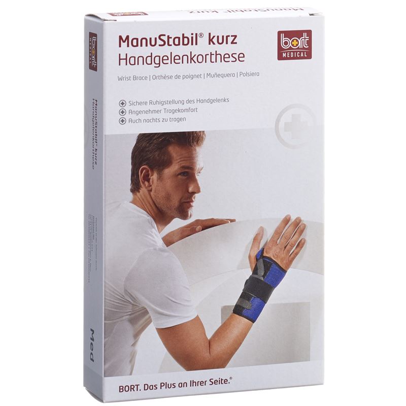 BORT MANUSTABIL Handgelenk kurz L li schwarz