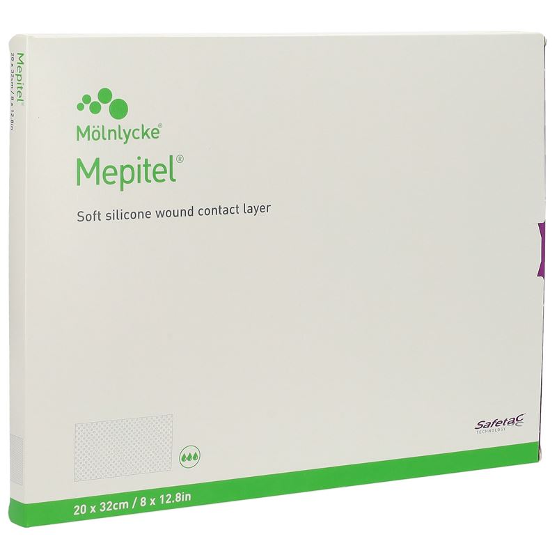 MEPITEL Wundauflage 20x32cm Silik 5 Stk