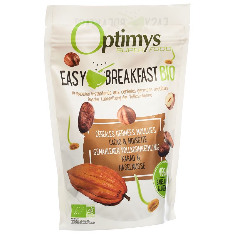 OPTIMYS Easy Breakfast Kakao Haselnüsse Bio 350 g