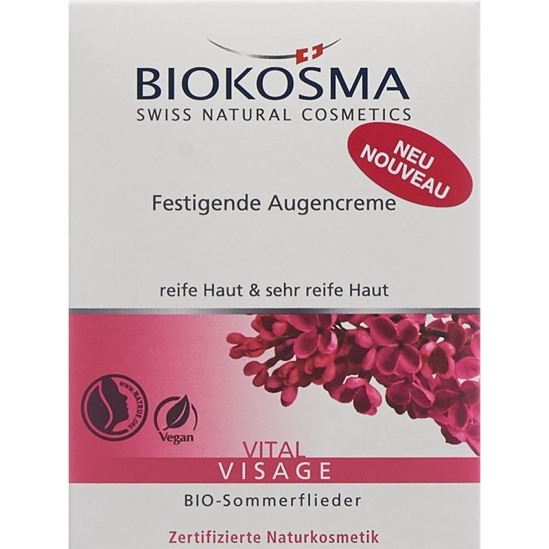 BIOKOSMA Vital Festig Augencr Bio Sommerfli 15 ml