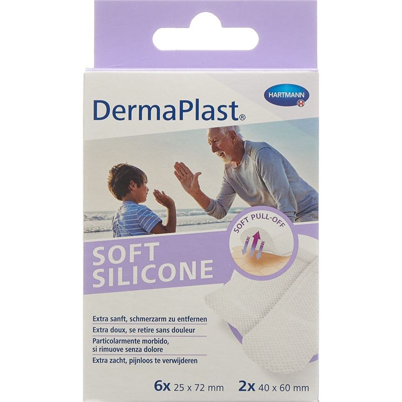 DERMAPLAST Soft Silicone Strips 8 Stk