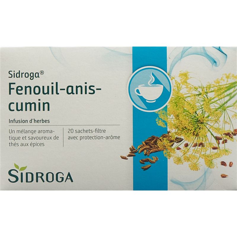 SIDROGA Fenchel Anis Kümmel 20 Btl 2 g
