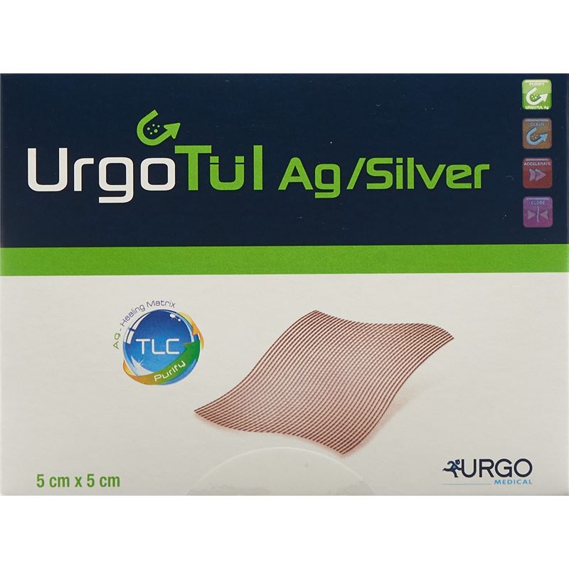 URGOTÜL Silver Wundauflage 5x5cm 10 Stk