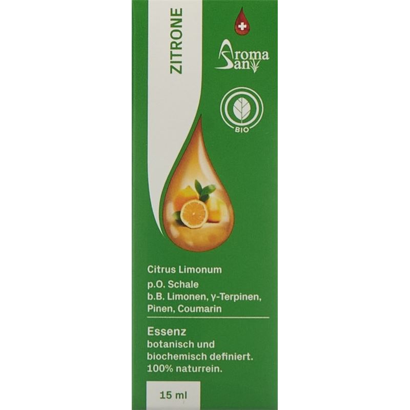 AROMASAN Zitrone Äth/Öl in Schachtel Bio 15 ml