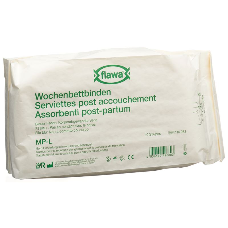 FLAWA Wochenbettbinden MP-L keimreduziert 10 Stk
