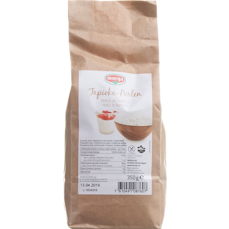 MORGA Tapioka-Perlen glutenfrei 350 g