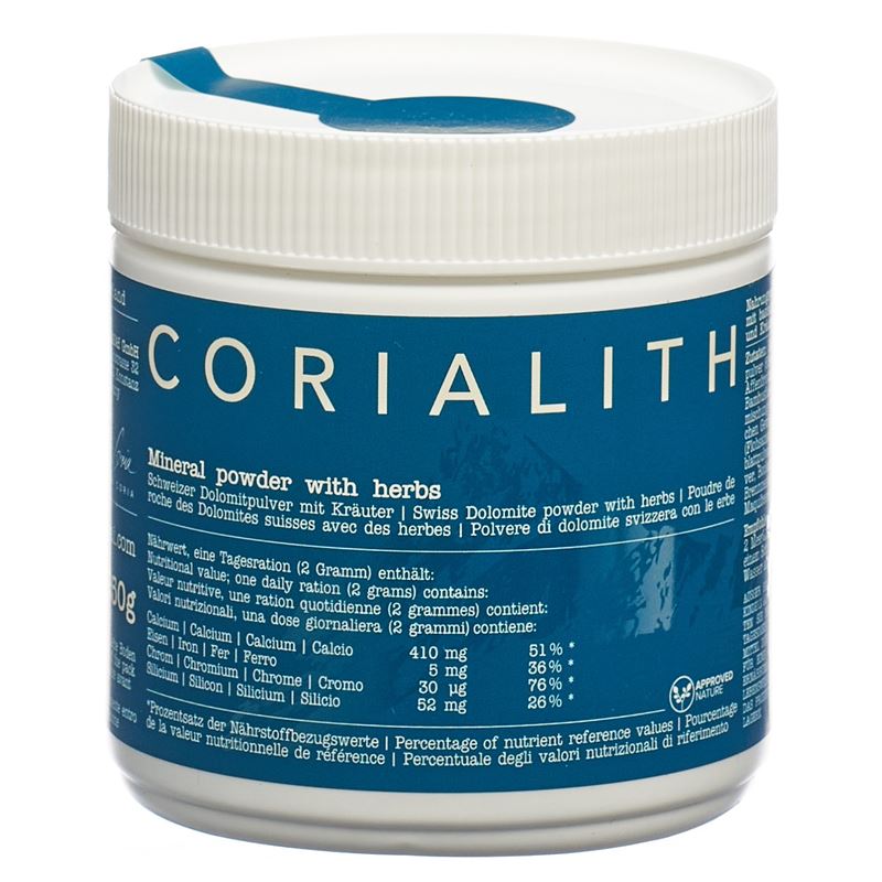 CORIALITH Schweizer Dolomitpulver Kräuter Ds 250 g