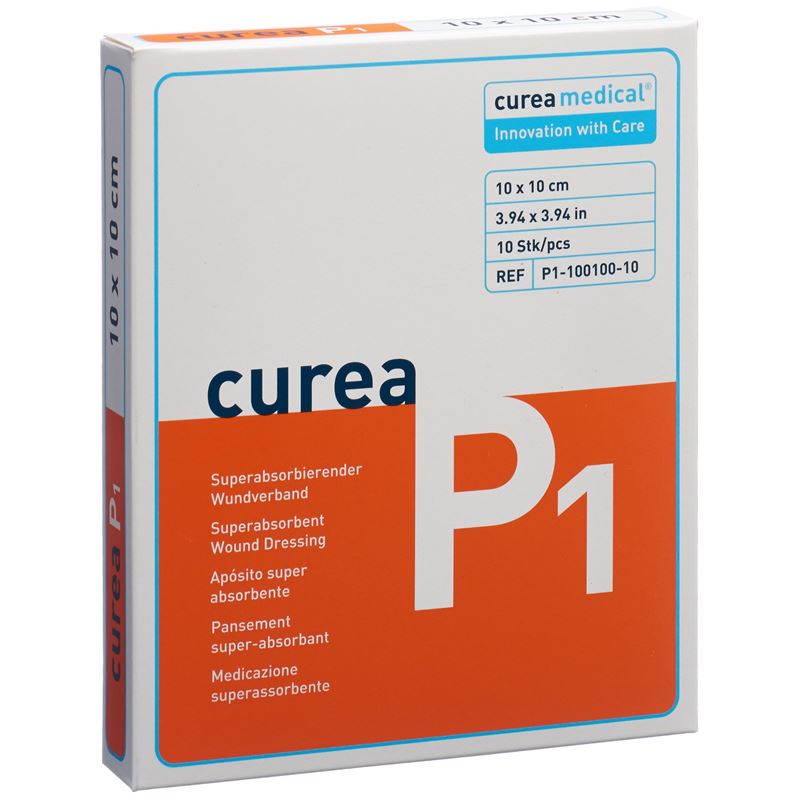 CUREA P1 Superabsorber 10x10cm 10 Stk