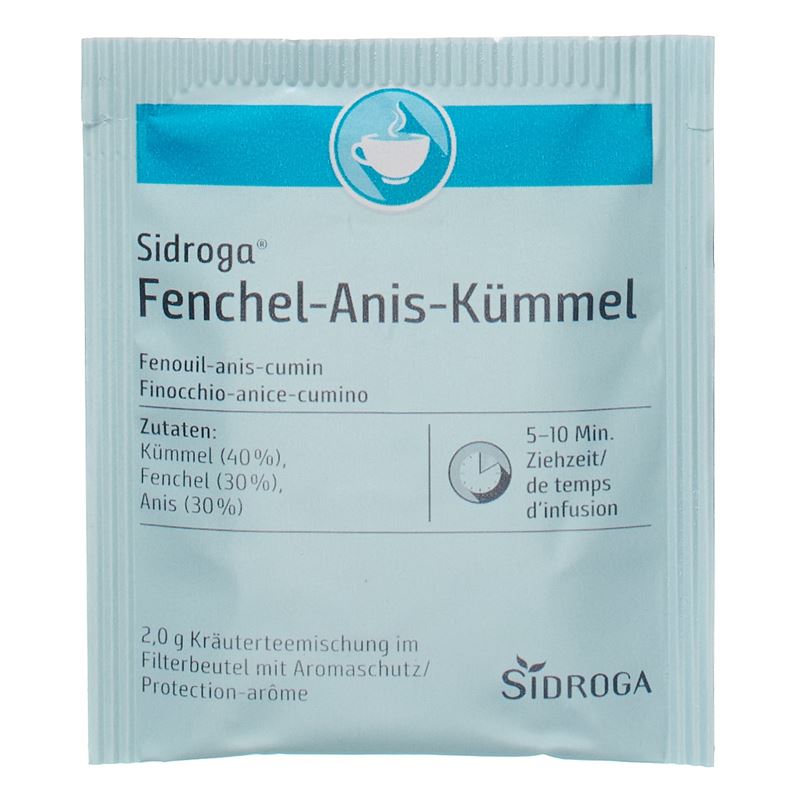 SIDROGA Fenchel Anis Kümmel 20 Btl 2 g