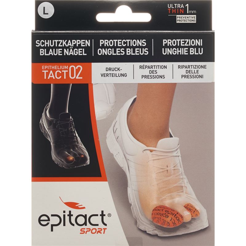 EPITACT SPORT Zehenschutz blaue Näg L 34mm 2 Stk