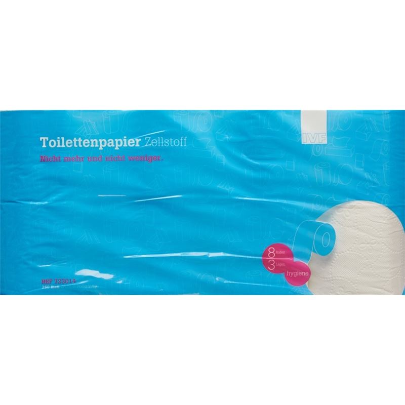 FUNNY WC-Papier Zells 3-lag 250 Blatt Rolle 8 Stk