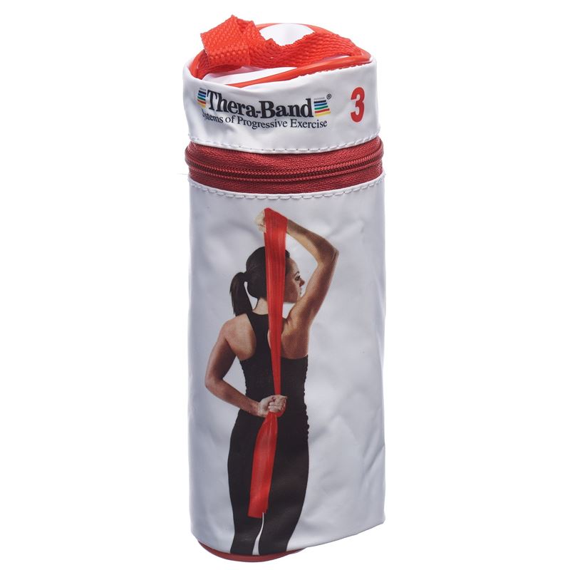 THERA BAND 2.5mx12.7cm rot mittel stark