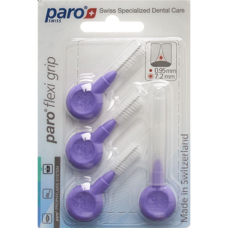 PARO Flexi Grip 8mm mittel-grob violett zyl 4 Stk
