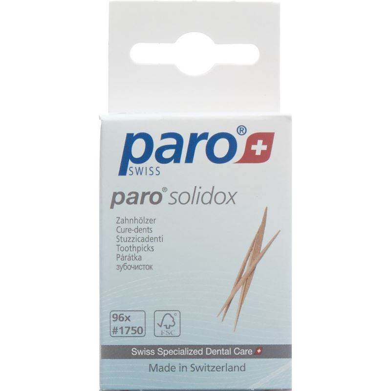 PARO SOLIDOX Zahnholz mittel doppelendig 96 Stk