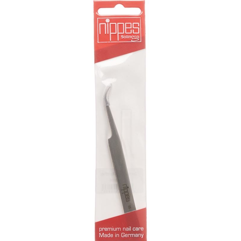 NIPPES Zeckenpinzette 12cm abgewinkelt Inox