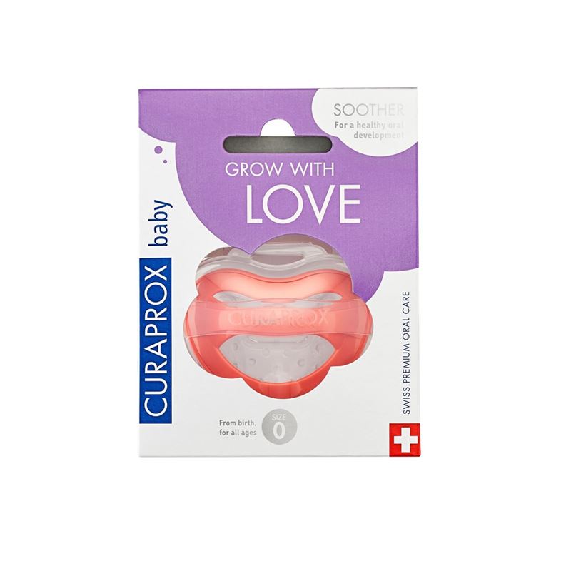 CURAPROX baby Schnuller Gr0 coral single