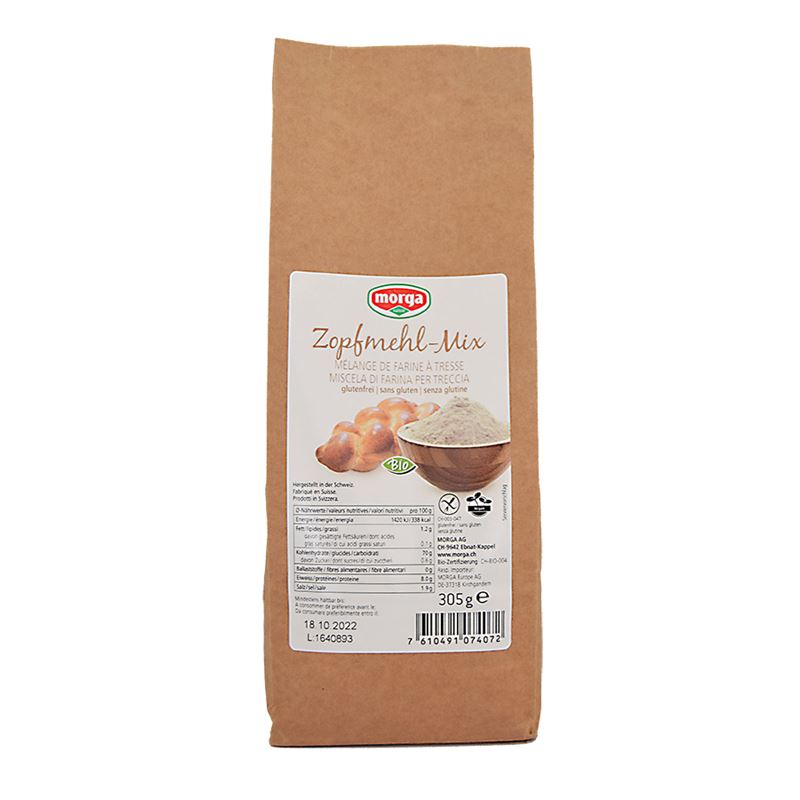 MORGA Zopfmehl-Mix glutenfrei Bio 305 g