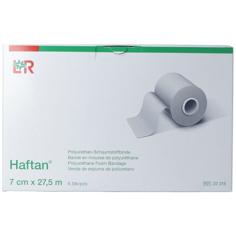 HAFTAN Schaumstoffbinden 27.5mx7cm Rolle 6 Stk