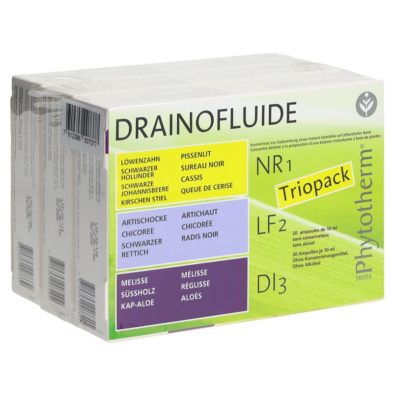 DRAINOFLUIDE Trio NR 1 + LF 2 + DI 3 3 x 20 Stk