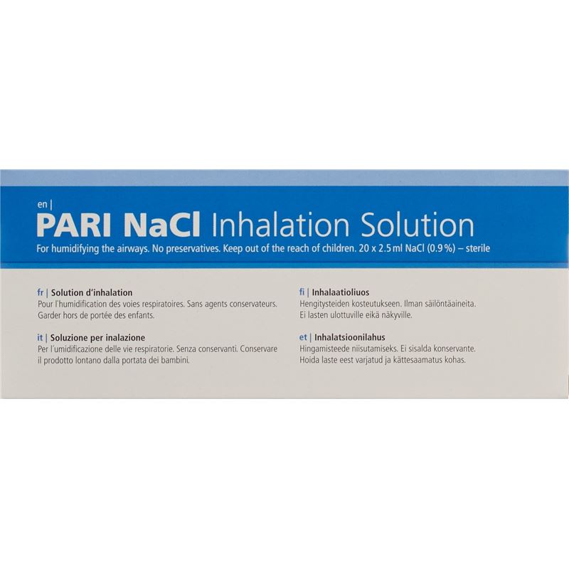 PARI NaCl 0.9 % Inhalationslösung 20 Amp 2.5 ml