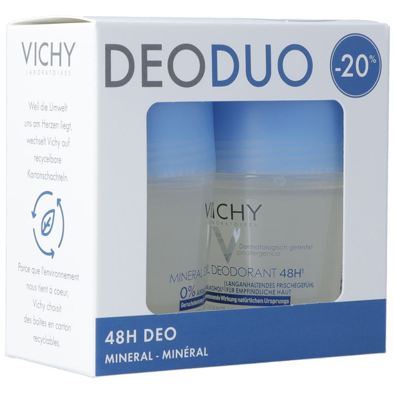 VICHY Deo Mineral 48H Roll on Duo 2 x 50 ml