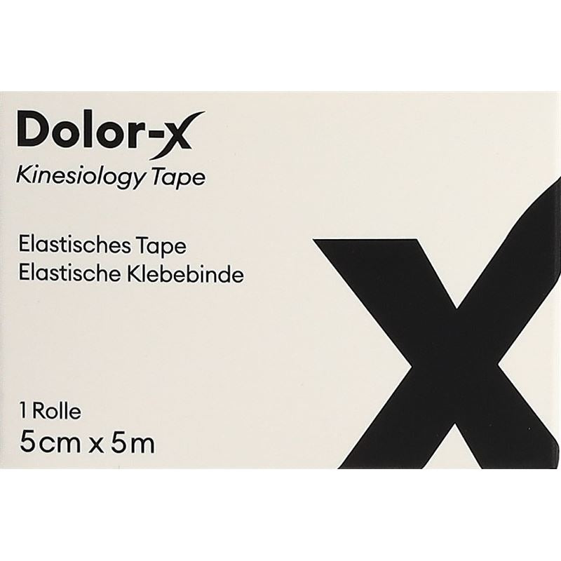 DOLOR-X Kinesiology Tape 5cmx5m schwarz